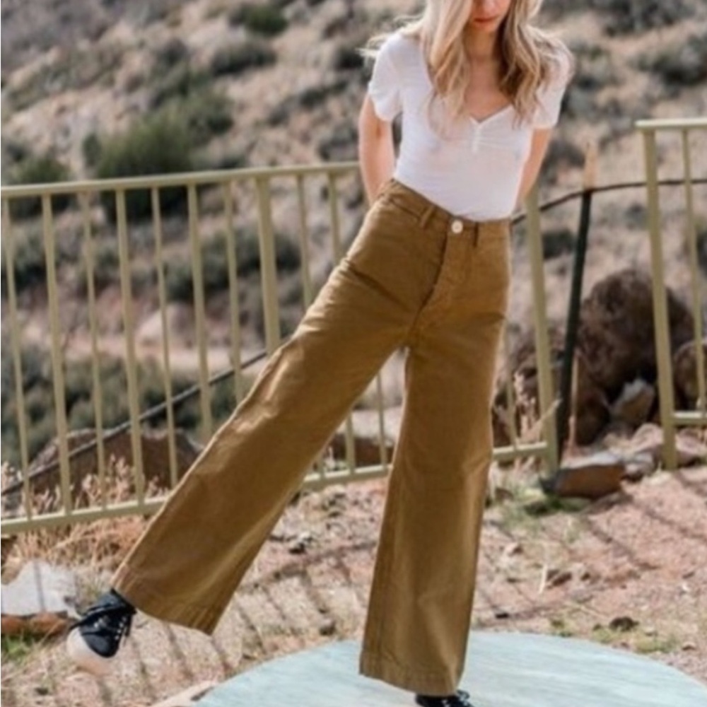 Jesse Kamm Brown Flare & Wide Leg Jeans